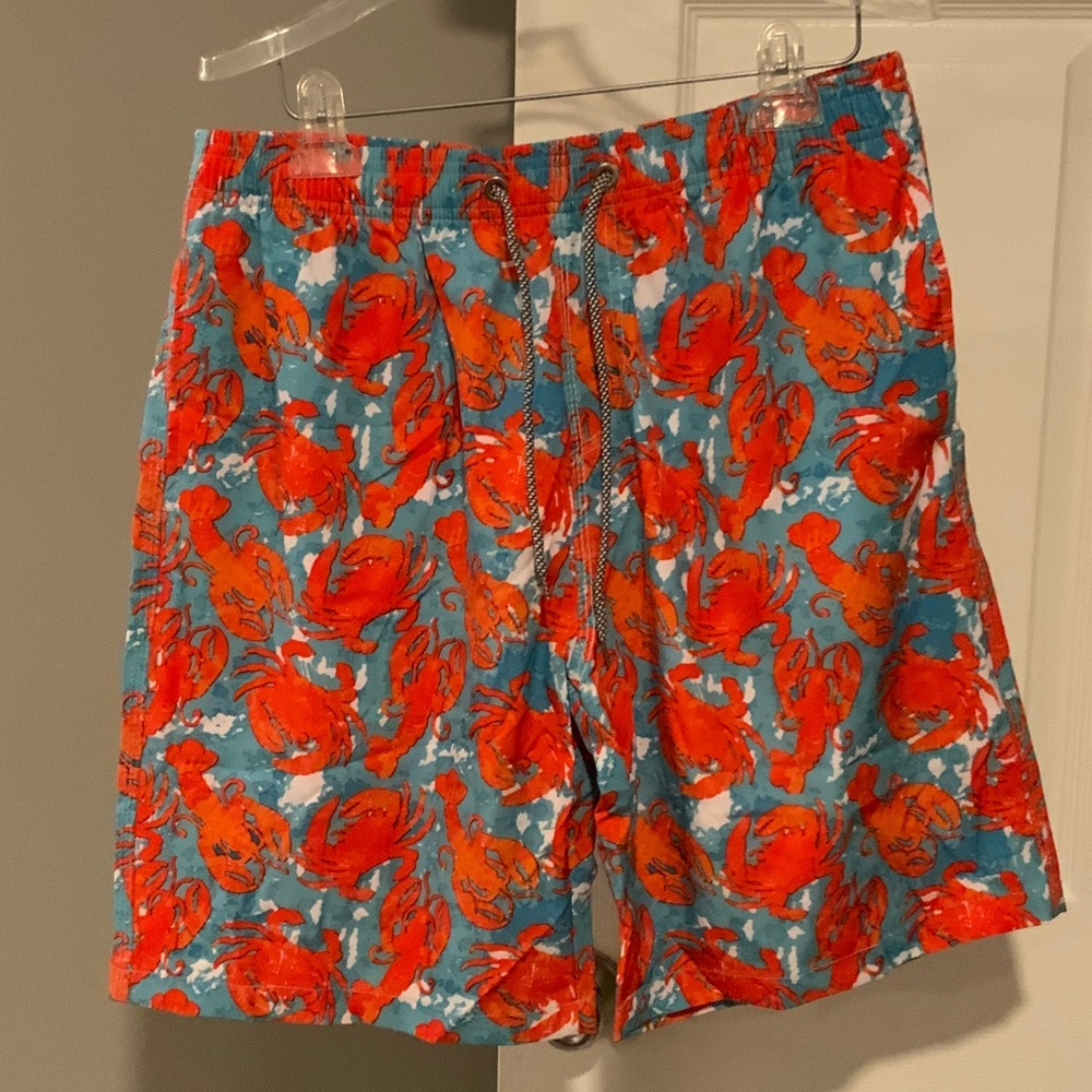 Crab Patterned Swim Trunks